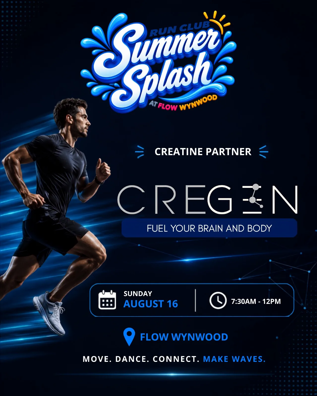 CREGEN announced as official creatine partner of MIA Run Club at Summer Splash event